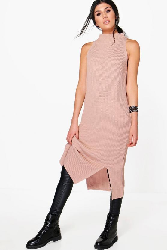 Lottie Funnel Neck Sleeveless Jumper